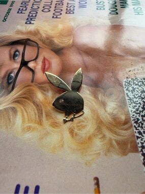 Gold Playboy Bunny charm- Women Accessories VINTAGE